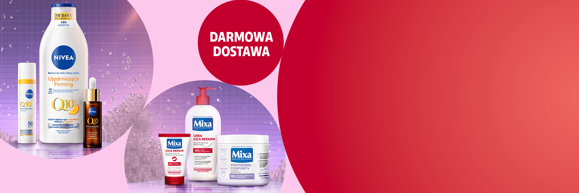 Darmowa dostawa z Nivea i Mixa